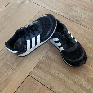 Adidas Kids Black and White Sneakers